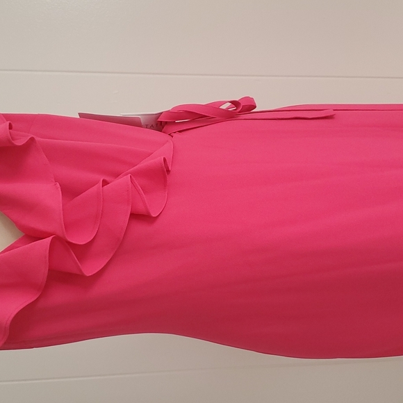 1 State Women’s Wrap Spaghetti Strap Dress Pink - Picture 3 of 13